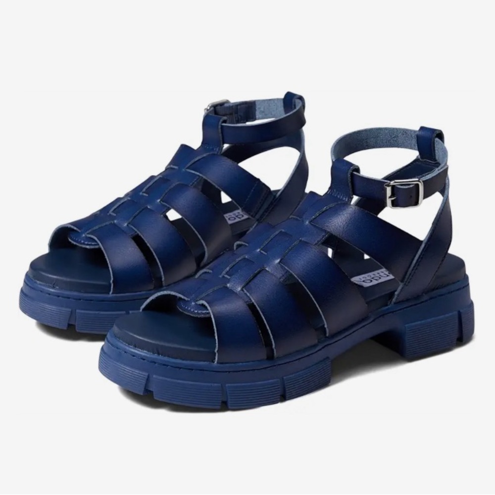 Blondo Harmony Waterproof Platform Sandals Size 9 Navy Blue